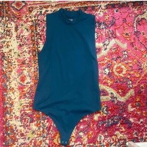 dark teal abercrombie bodysuit